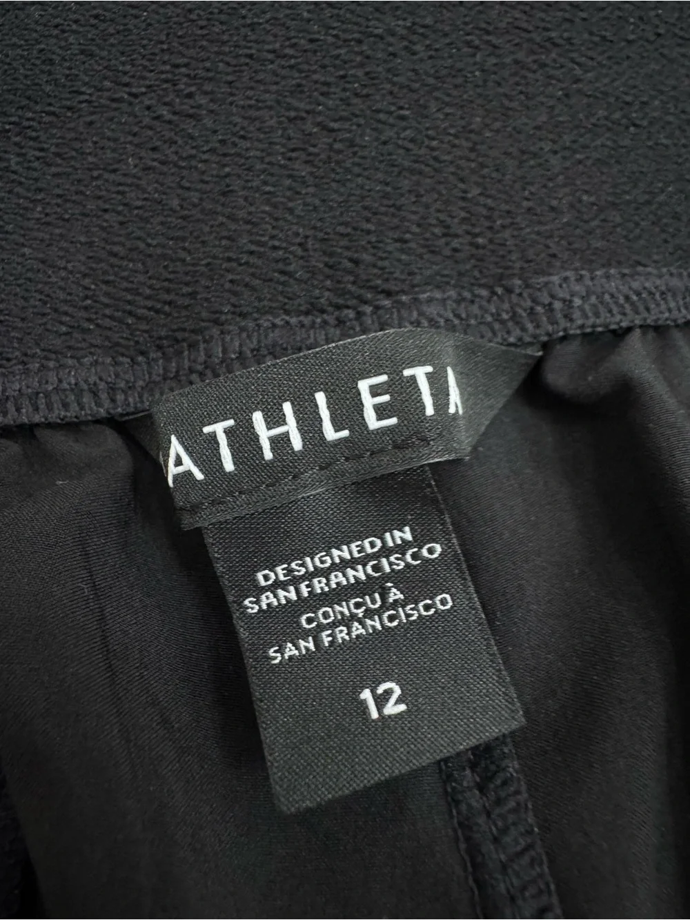 Athleta Brooklyn Jogger Pant Black comfortable lightweight Sz 12